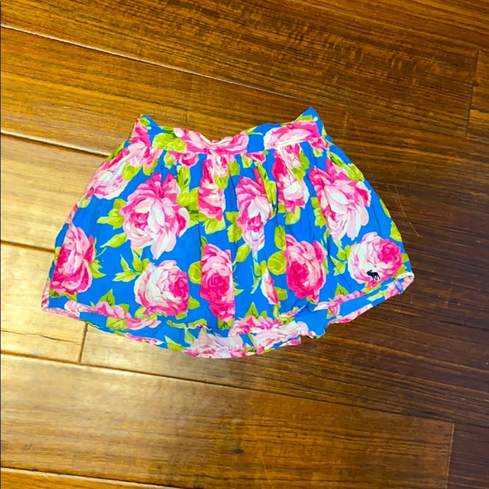 Blue floral Abercrombie and Fitch skirt